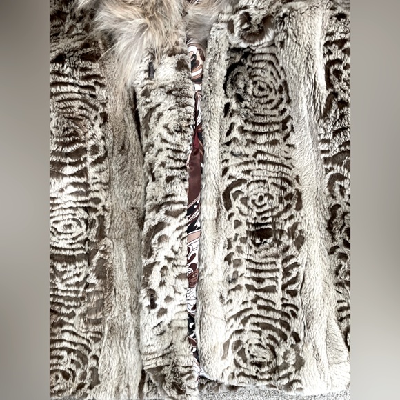 Stunning!💎sheared beaver&fox fur collar    jacket✨vintage✨but looks brand new! - Picture 6 of 7
